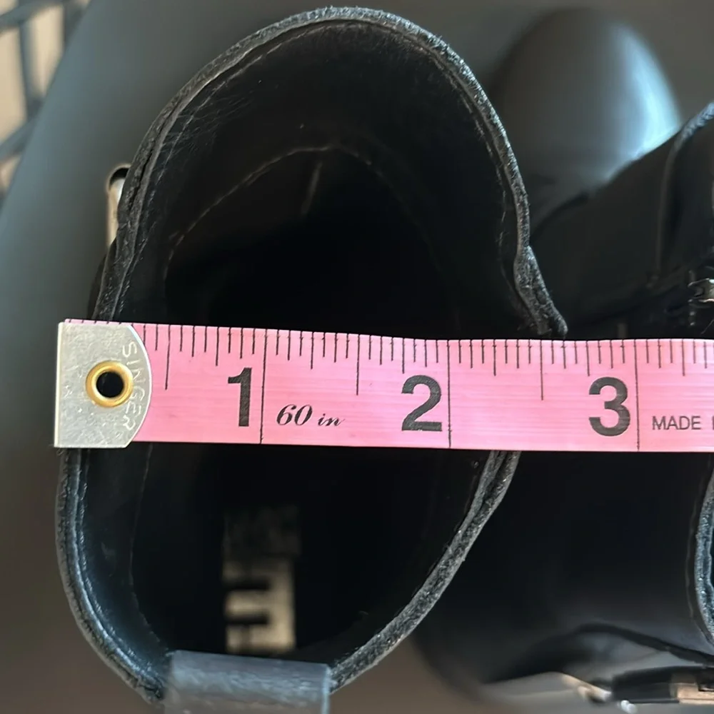 Emanuele Crasto Leather Boots Made in Italy in Black Sz 38 - Picture 10 of 15